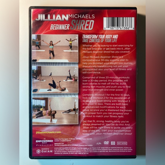 Jillian Beginner Shred Workout Dvd - Picture 2 of 4